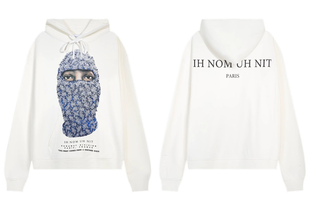 IH NOM UH NIT Pearl Mask Graphic Hoodie - Off-White