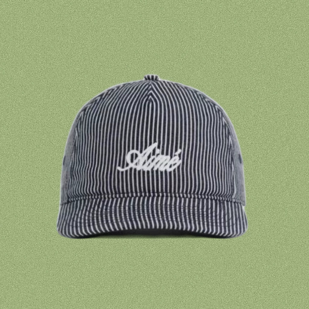 Aimé Leon Dore Cursive Script Hat - Pinstripe