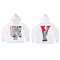 Vlone Statue of Liberty Graphic Hoodie - White/Red